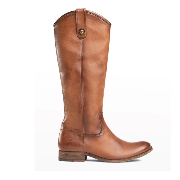 Frye Shoes - Frye Melissa Button Leather Tall Riding Boots 8B
